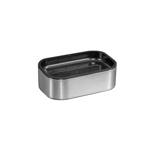 Contempo Design Rectangular Soap Dish, Brushed Silver